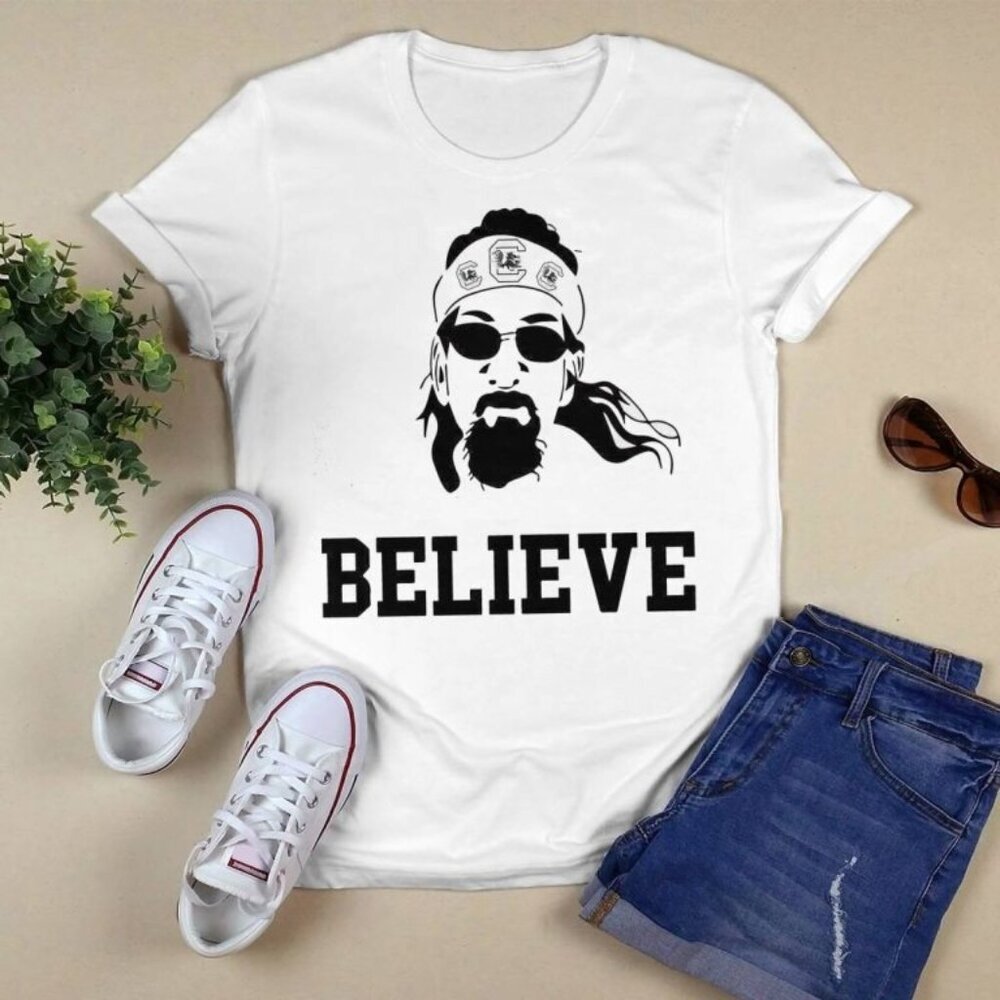 Carlton Thompson Gamecock Jesus Believe Retro Statement Faith Collector 05